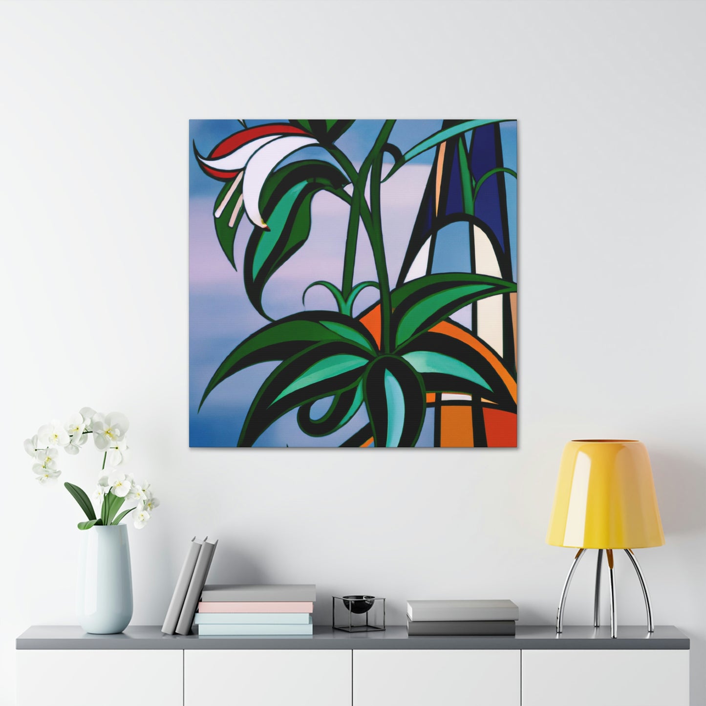 "Lily in Art Deco" - Canvas