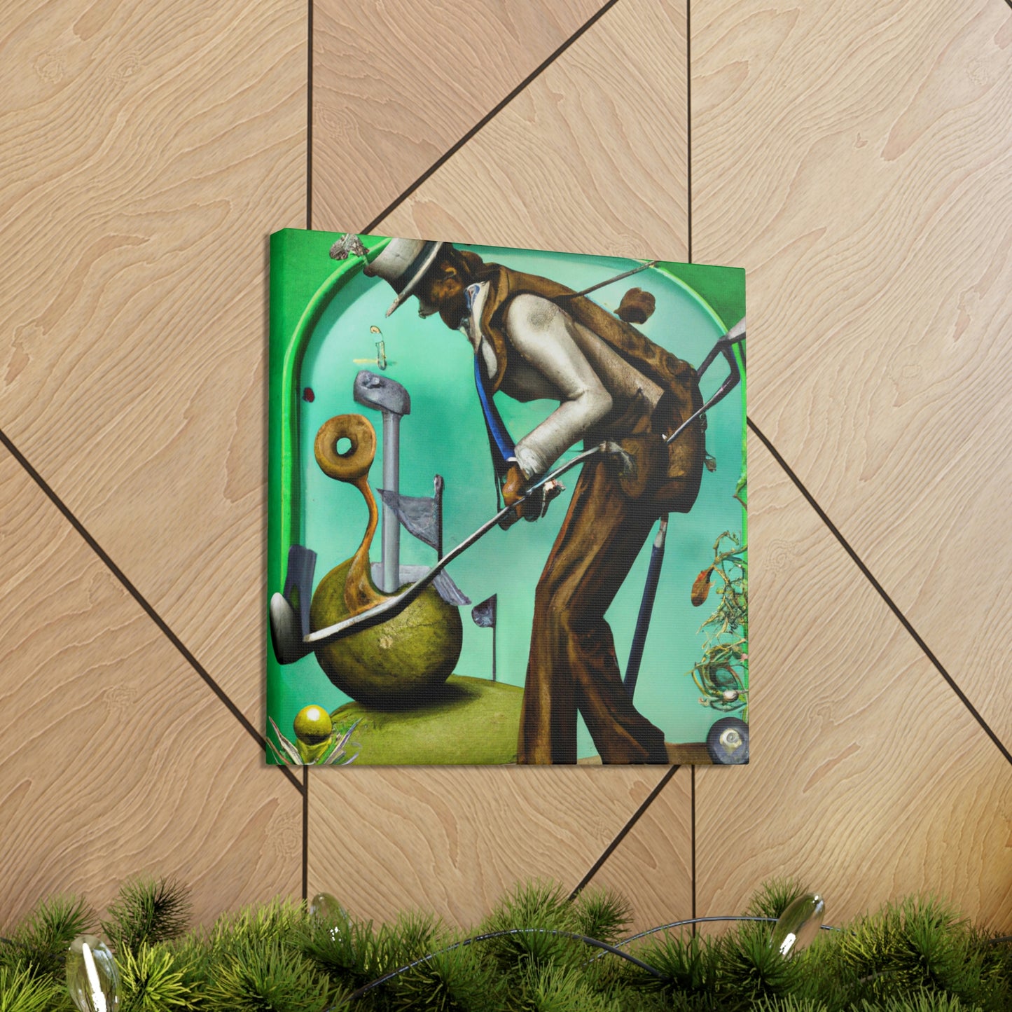 Golf in Victorian Age - Canvas