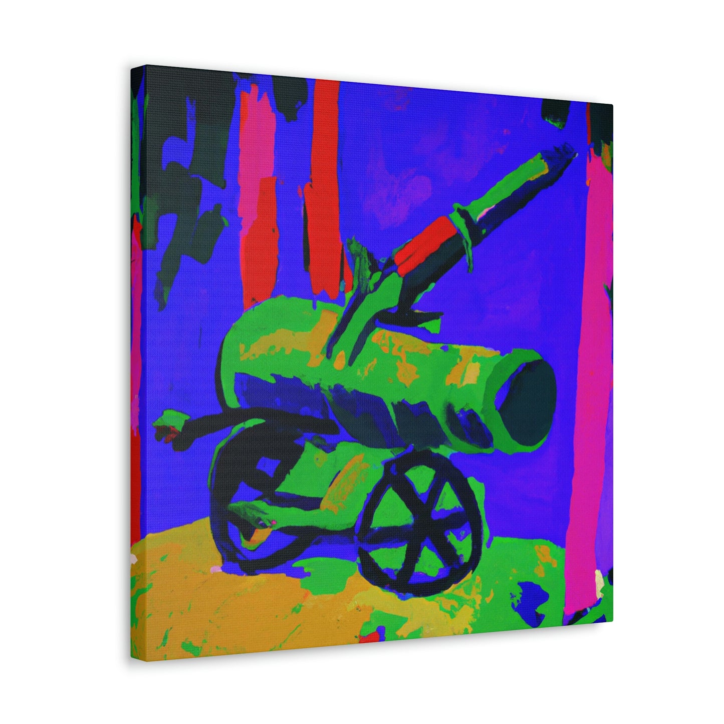 Guns on Fauve Canvas - Canvas