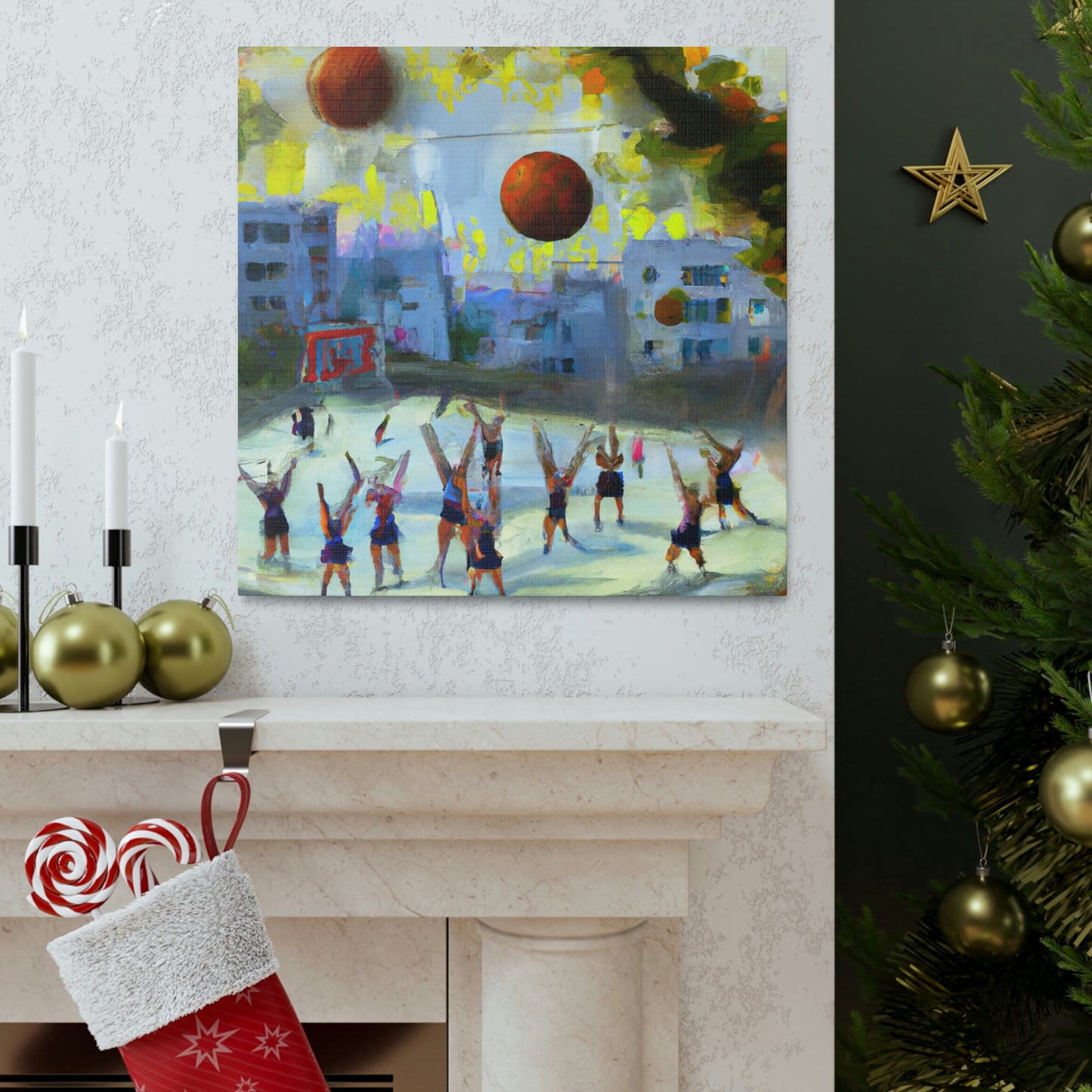 Volleyball Vibrancy Vitality - Canvas