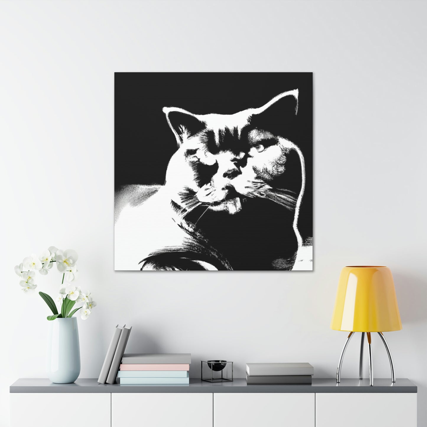 "Pop Britannia Cat Portrait" - Canvas