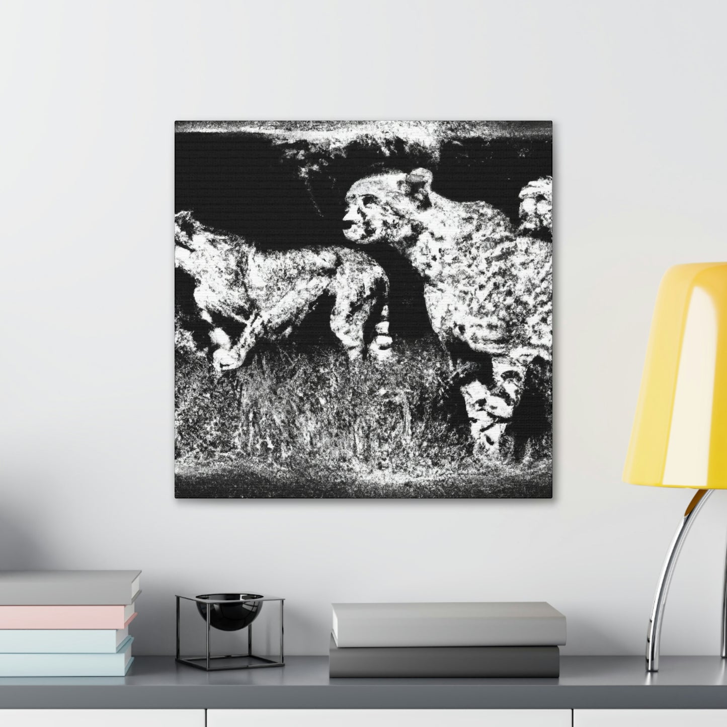 Cheetah in Abstract Form - Canvas