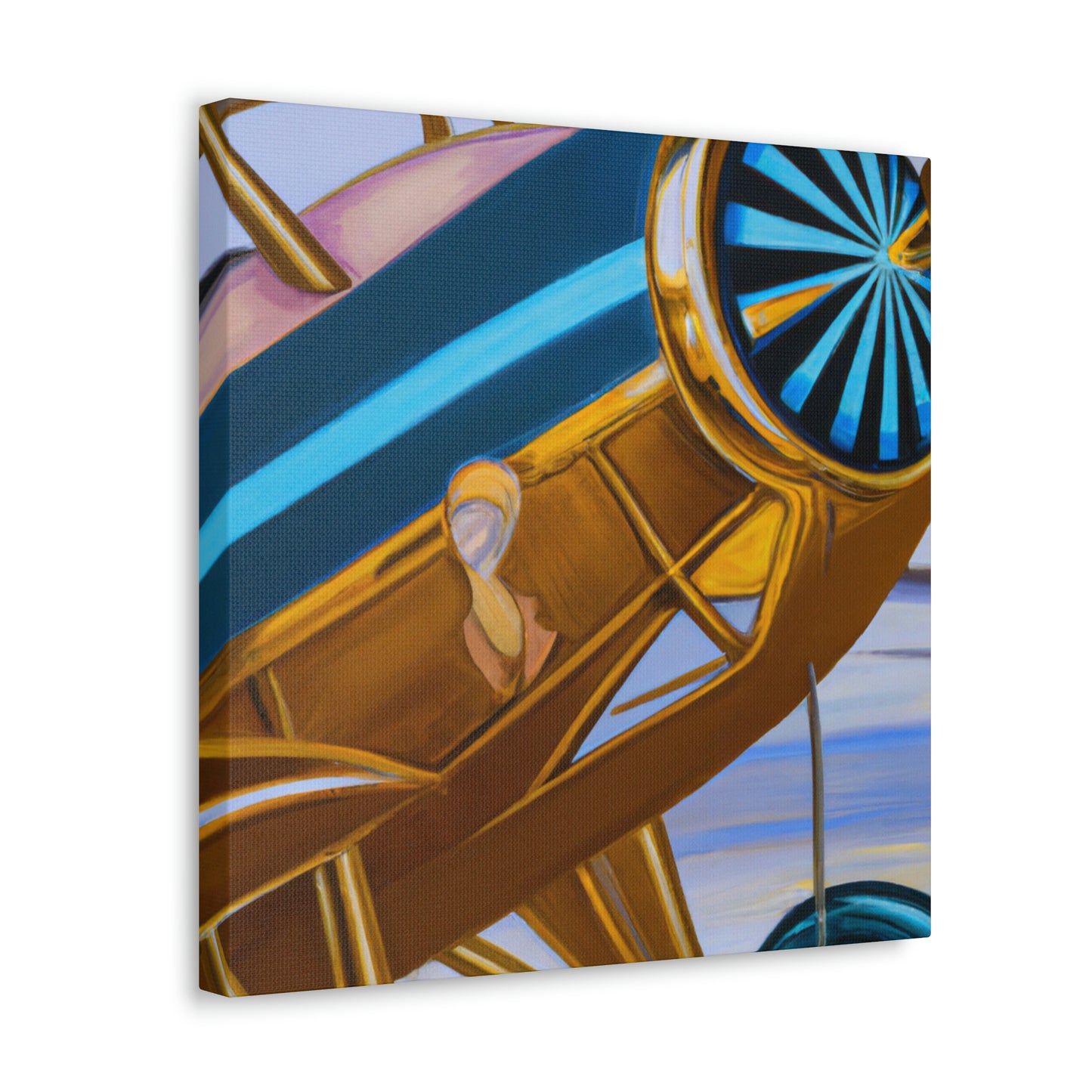 Vintage Airplane Fantasy - Canvas