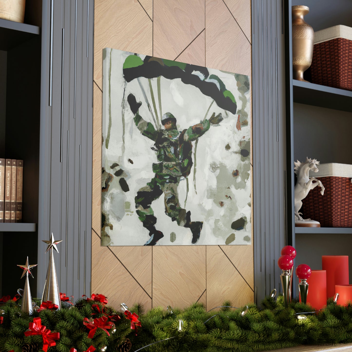 Paratrooper in Flight - Canvas