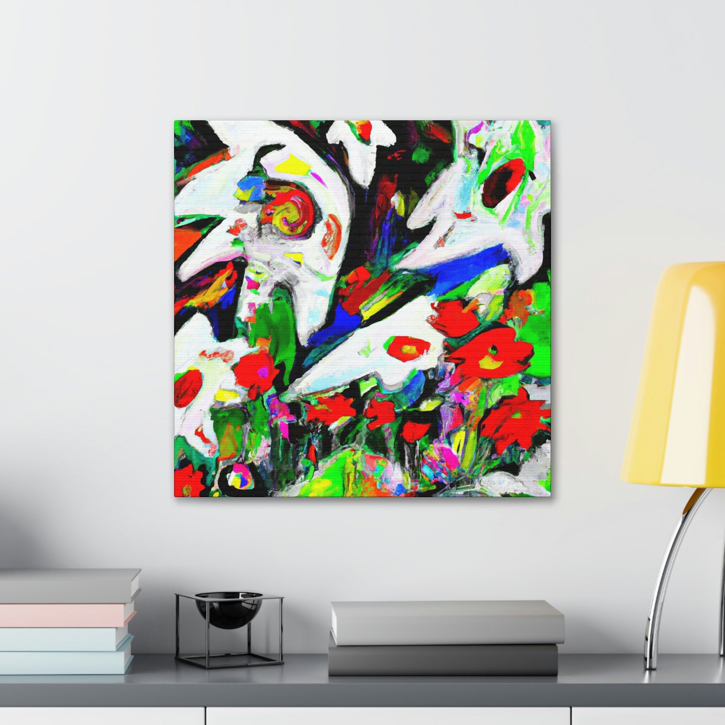 "Love in Breezy Blooms" - Canvas