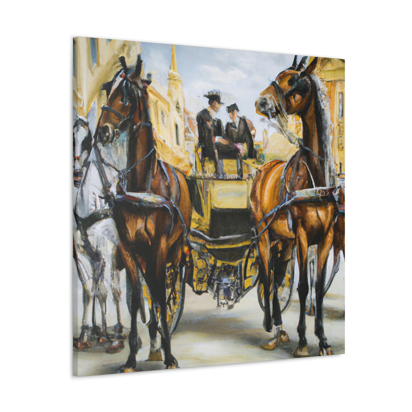 "Riding in a Carriage" - Canvas