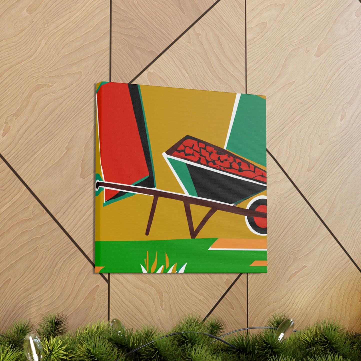 "Wheelbarrow in Motion" - Canvas