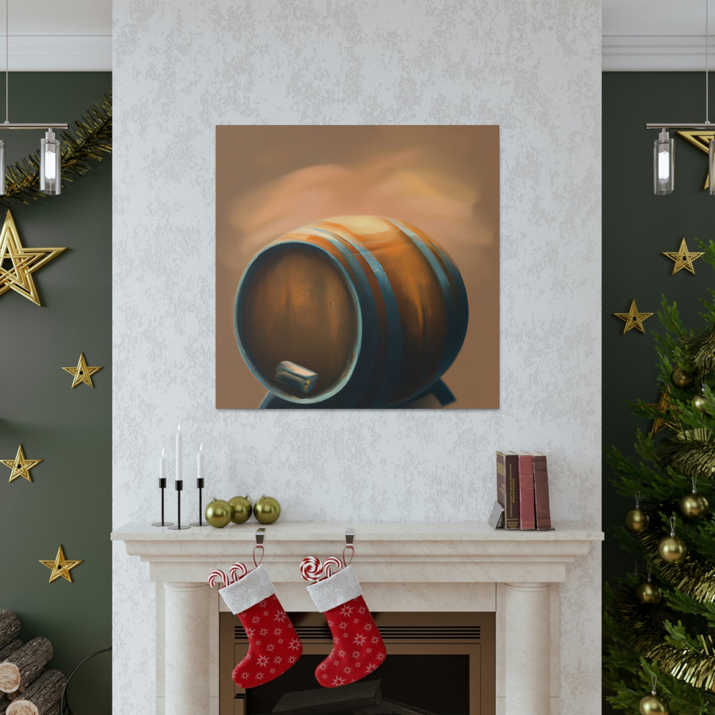 "Whiskey Barrel Ode" - Canvas