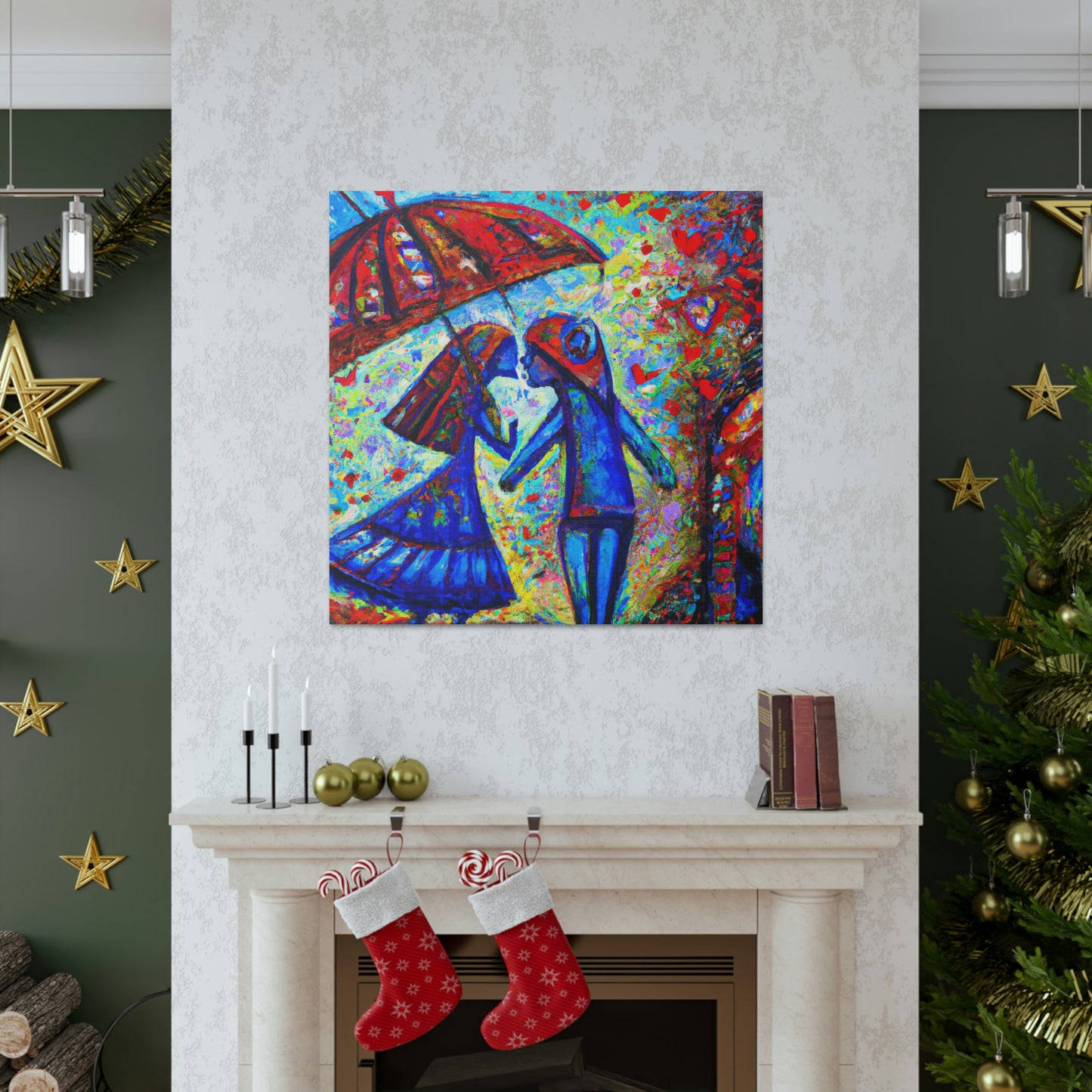 Love Under the Umbrella - Canvas