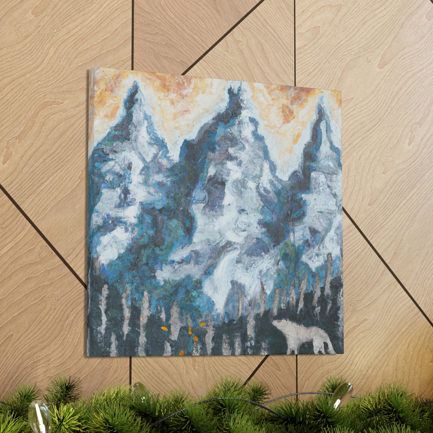 Wolf in the Woods - Canvas