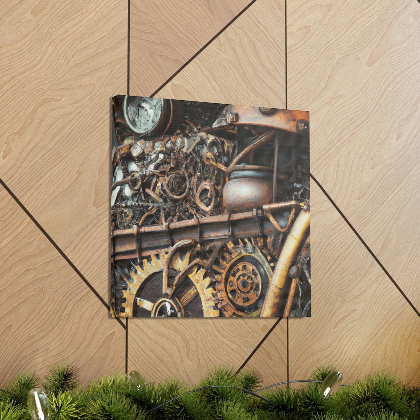 Gilded Clockwork Wonders - Canvas