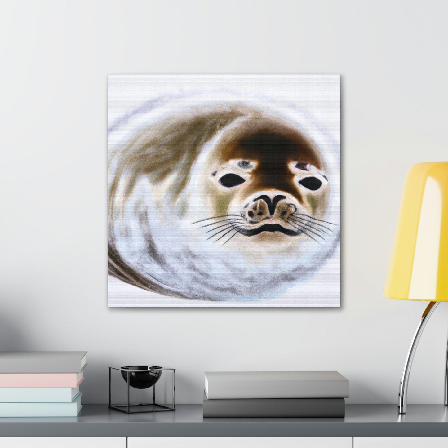 Harp Seal Slumbering - Canvas