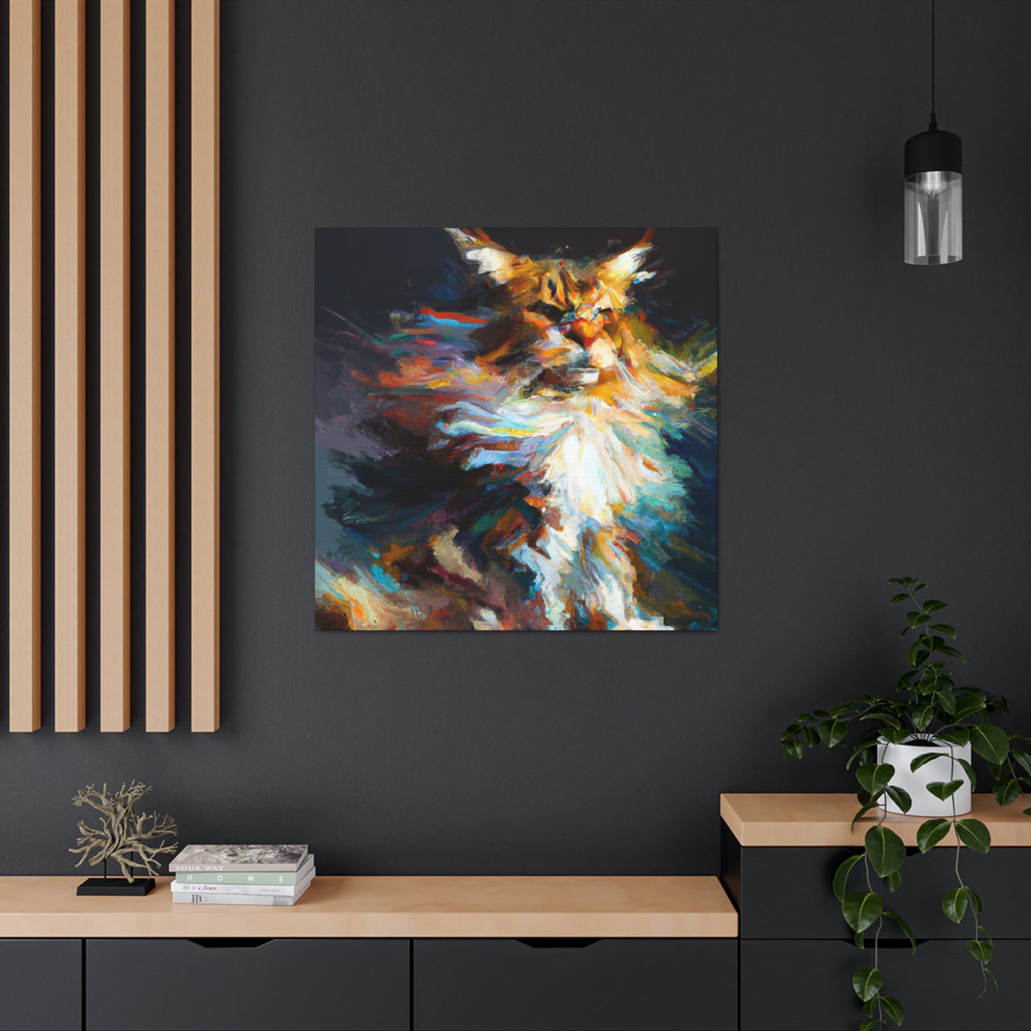 Maine Coon Mystique. - Canvas