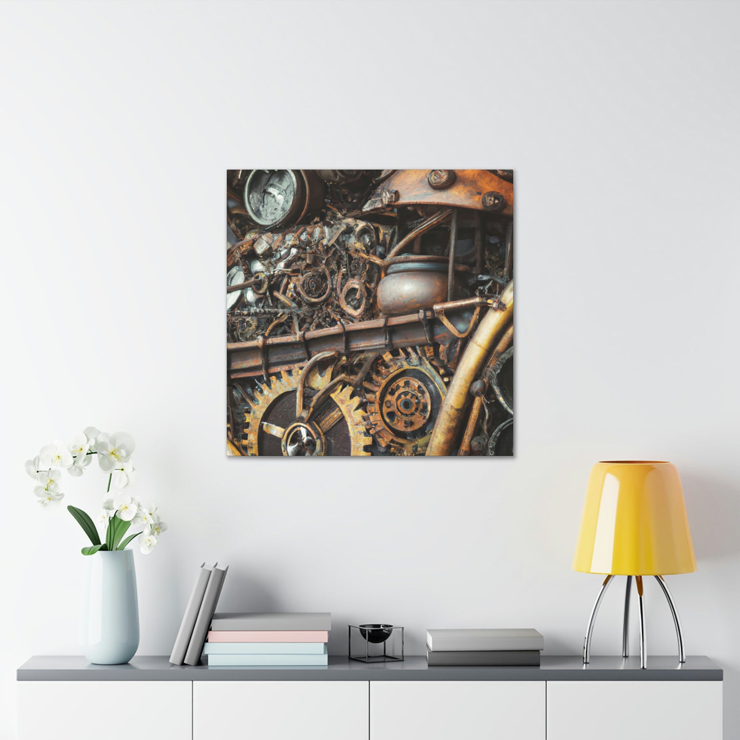 Gilded Clockwork Wonders - Canvas