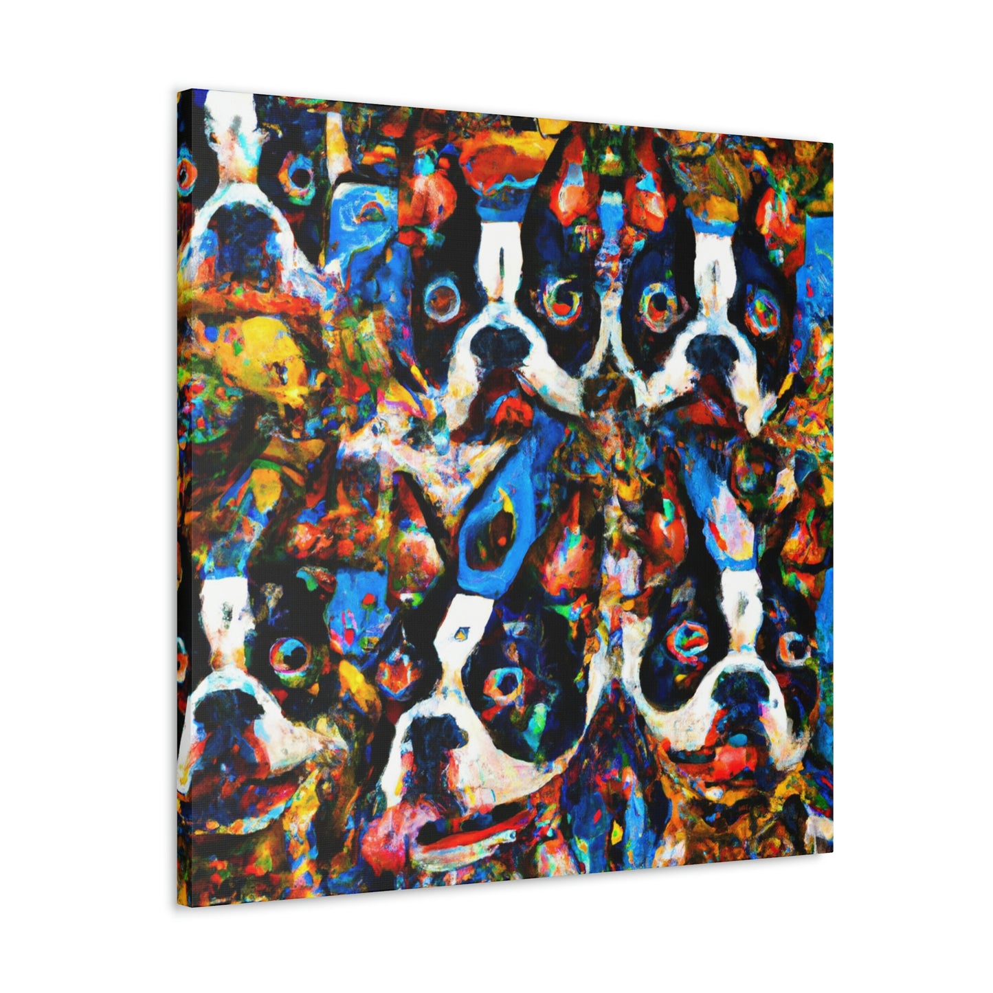 "Boston's Adorable Terrier" - Canvas