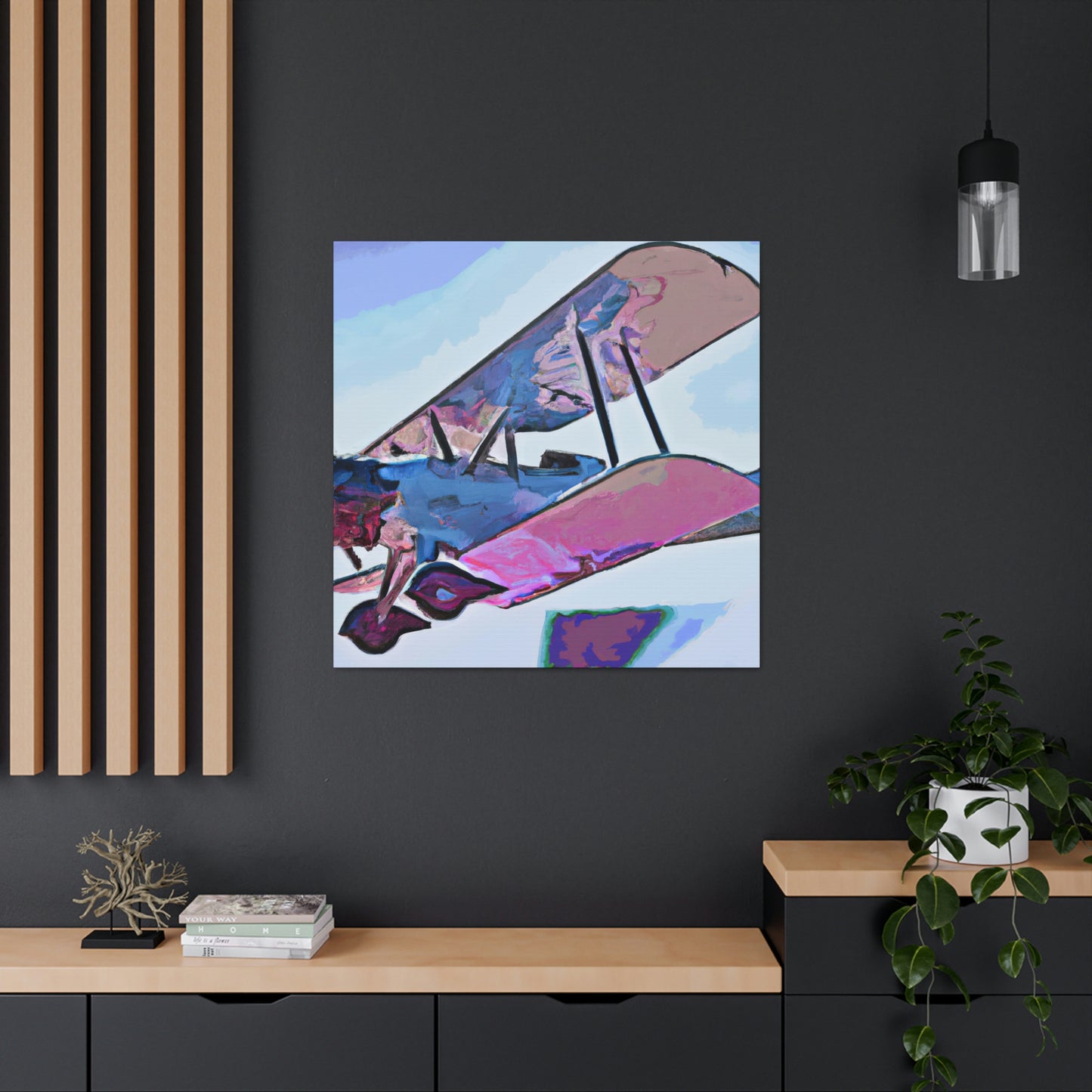 Vintage Airplane Glory - Canvas