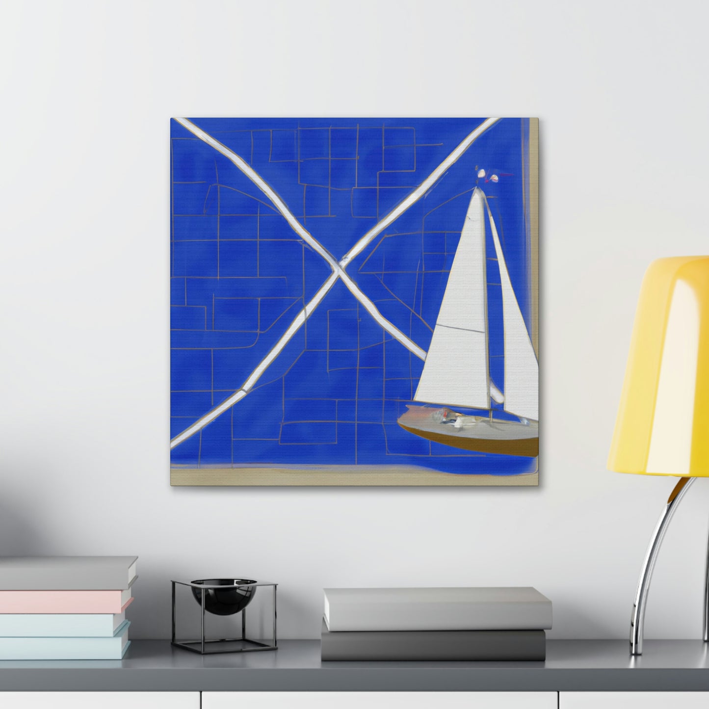 Nautical Minimalism Chart - Canvas