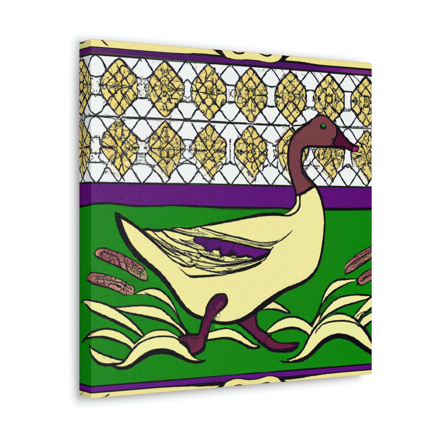 "Duck in Art Nouveau". - Canvas