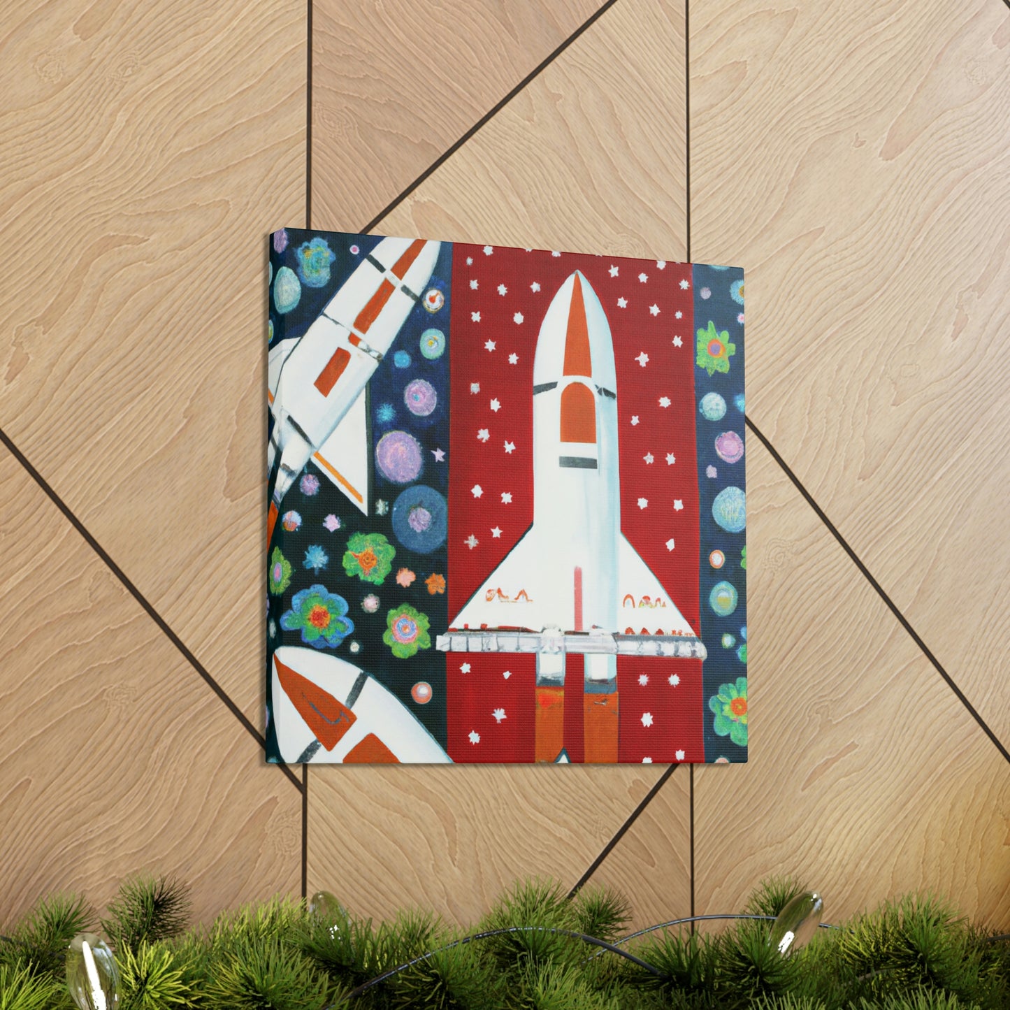 "Space Shuttles Soaring" - Canvas