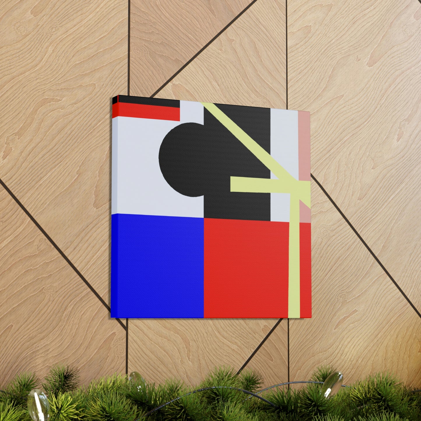 "Hay Bales in Art Deco" - Canvas