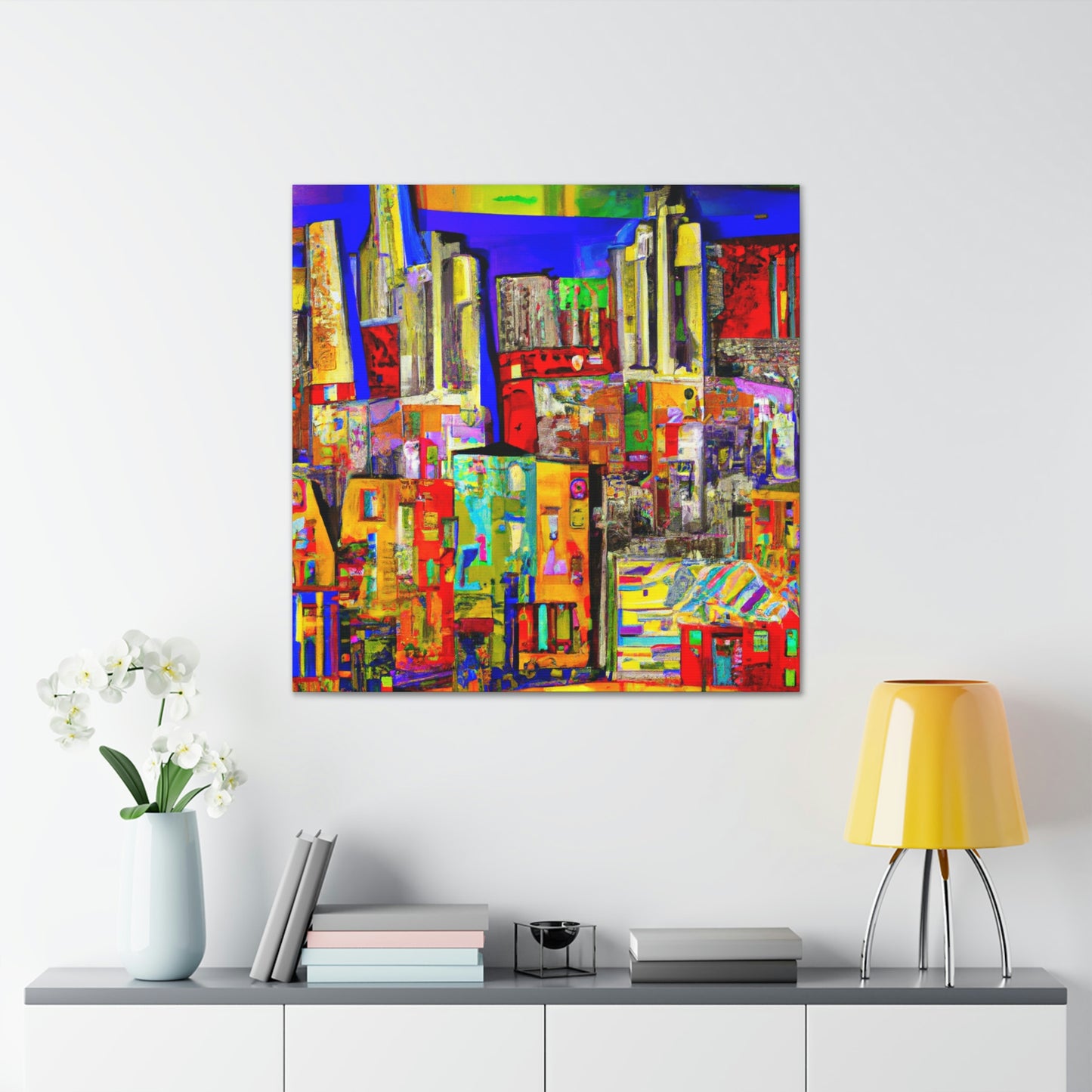 Urban Street Panorama - Canvas