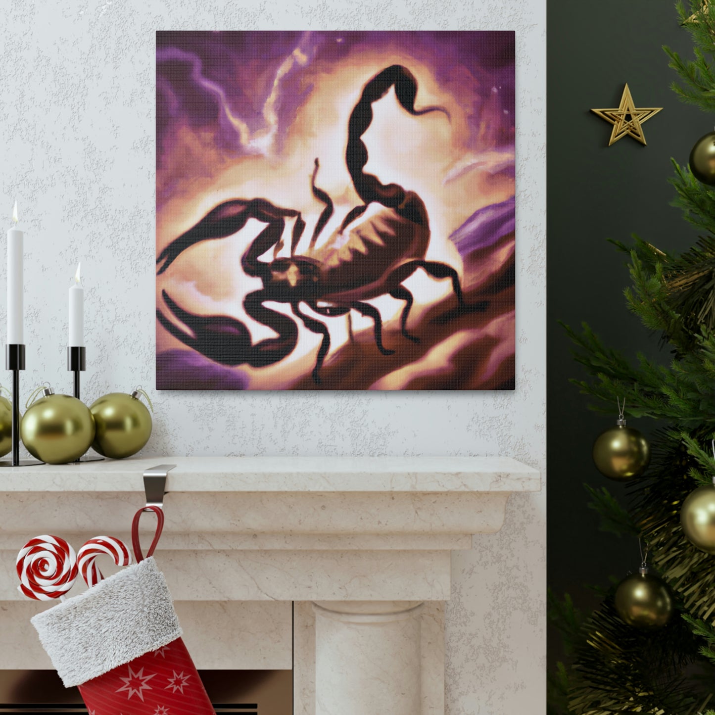 Scorpion Art Deco - Canvas