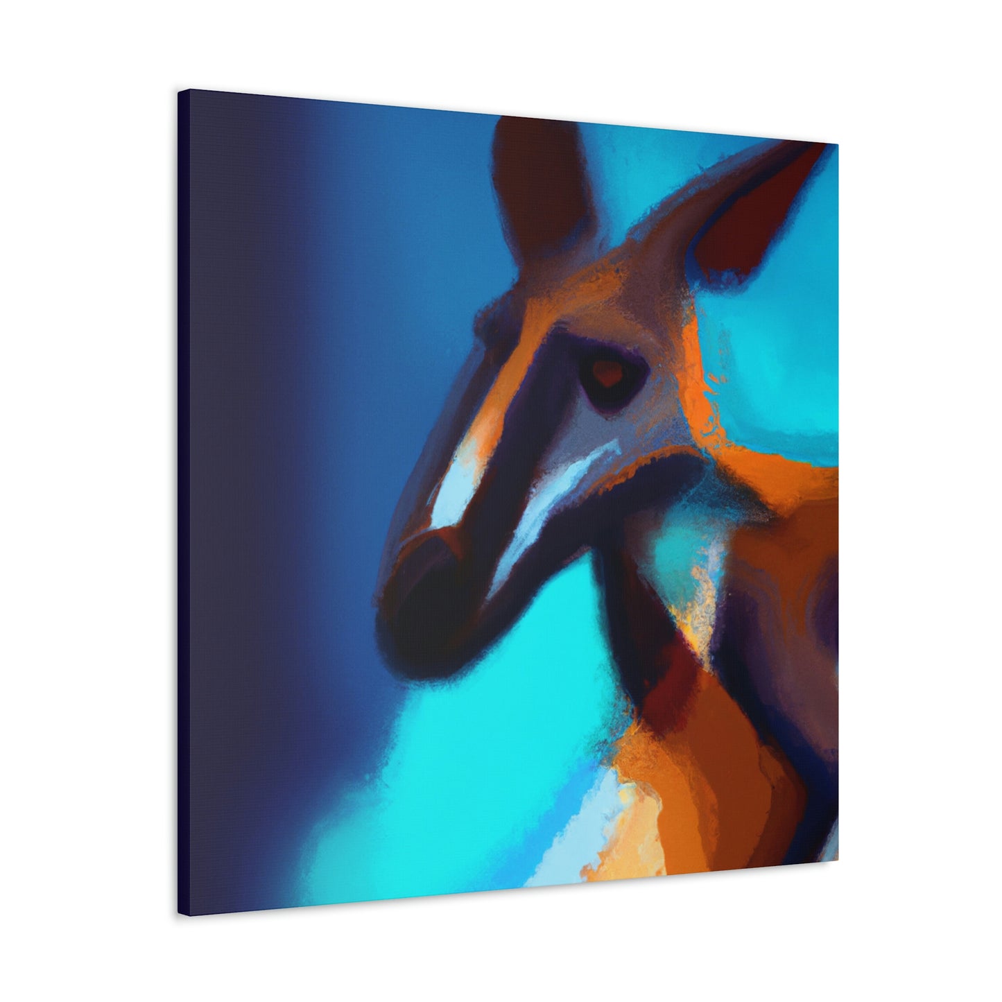 Kangaroo in Abstract - Canvas