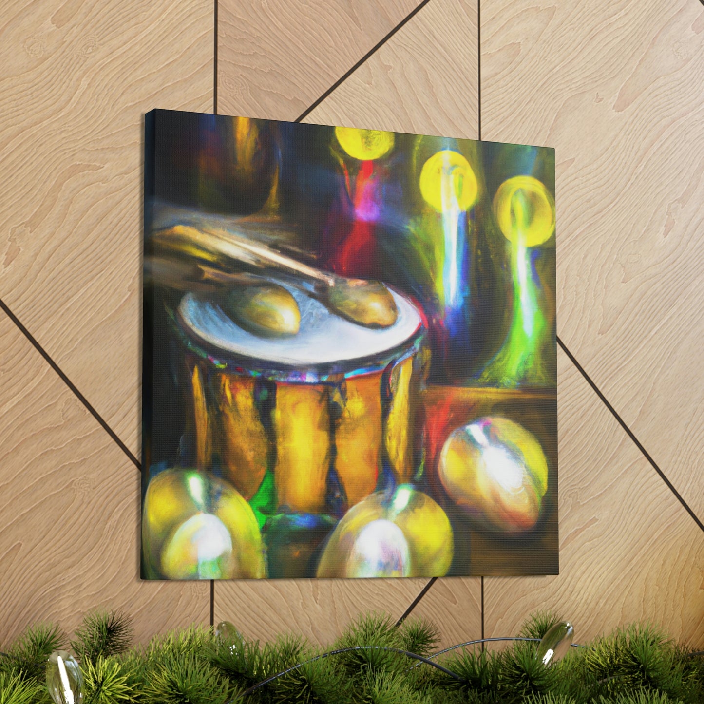 Bongos in Moonlight. - Canvas