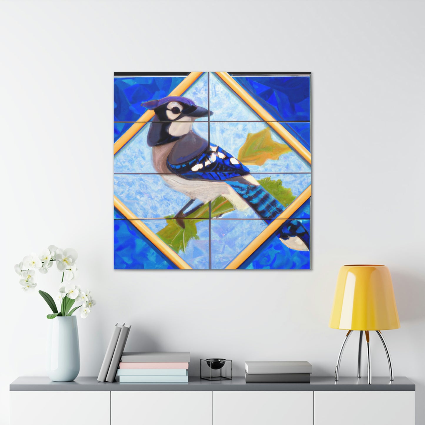 "Jazzing Blue Brilliance" - Canvas