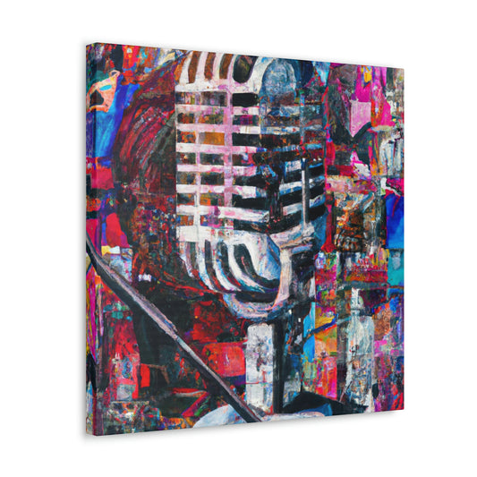 "Microphone Singing Melody" - Canvas