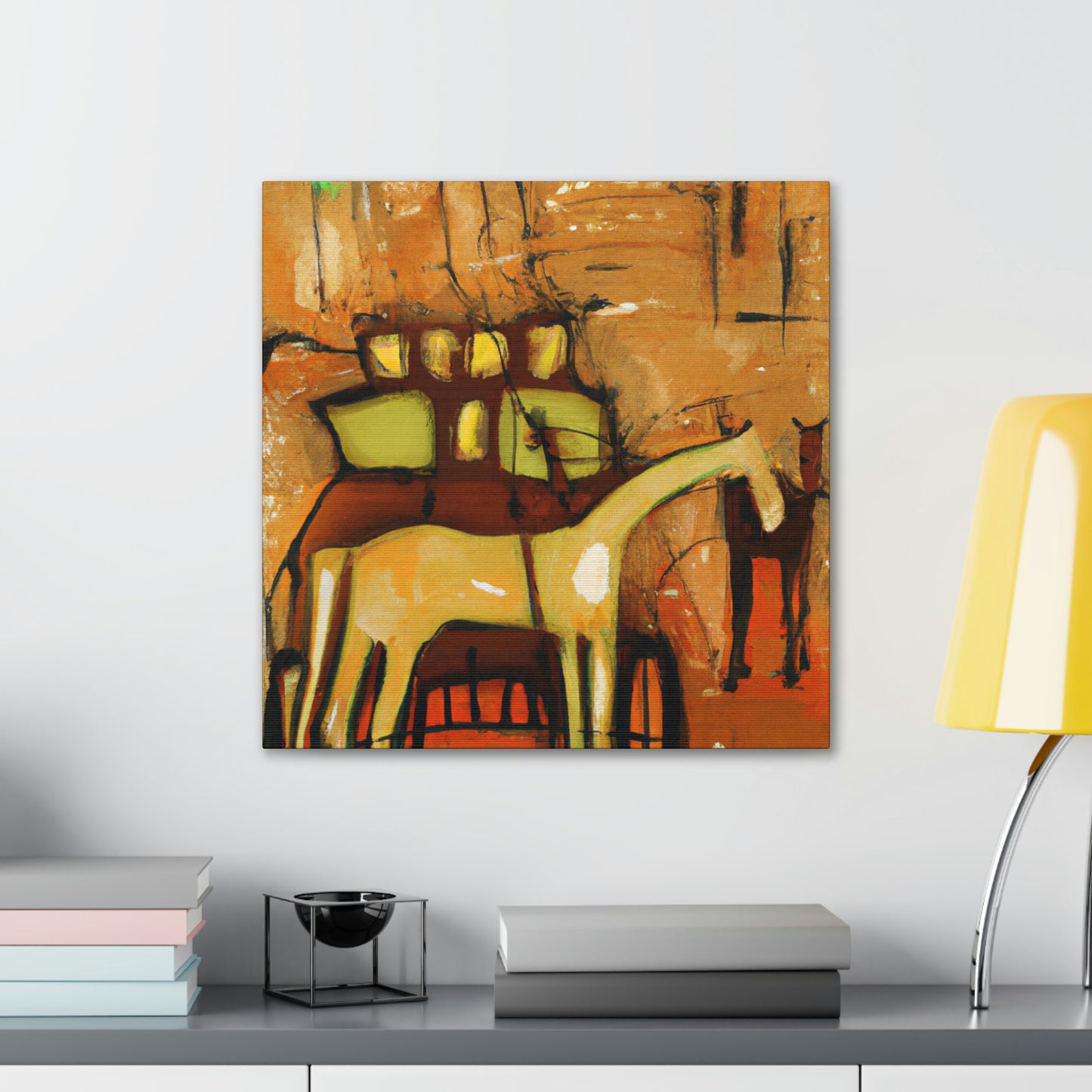 "Horse and Carriage Dawn" - Canvas