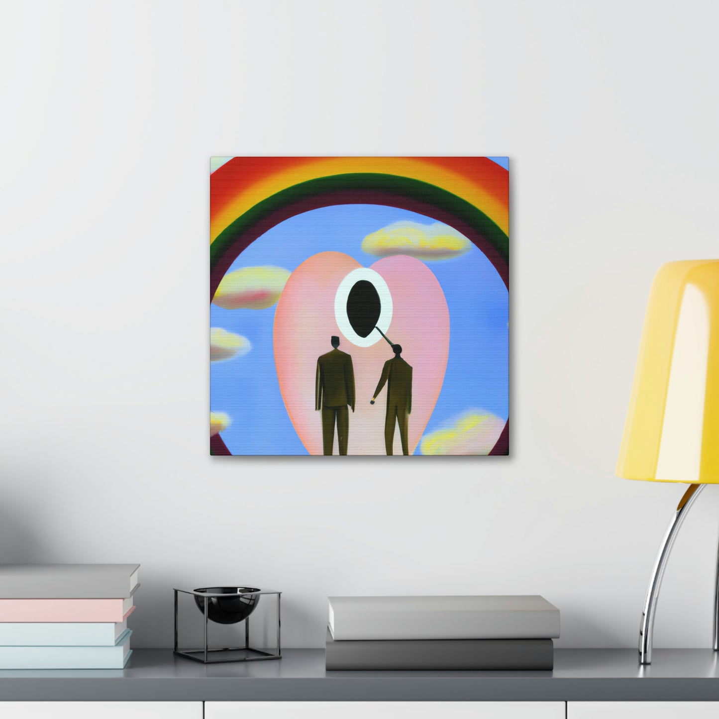 Love's Celestial Halo - Canvas