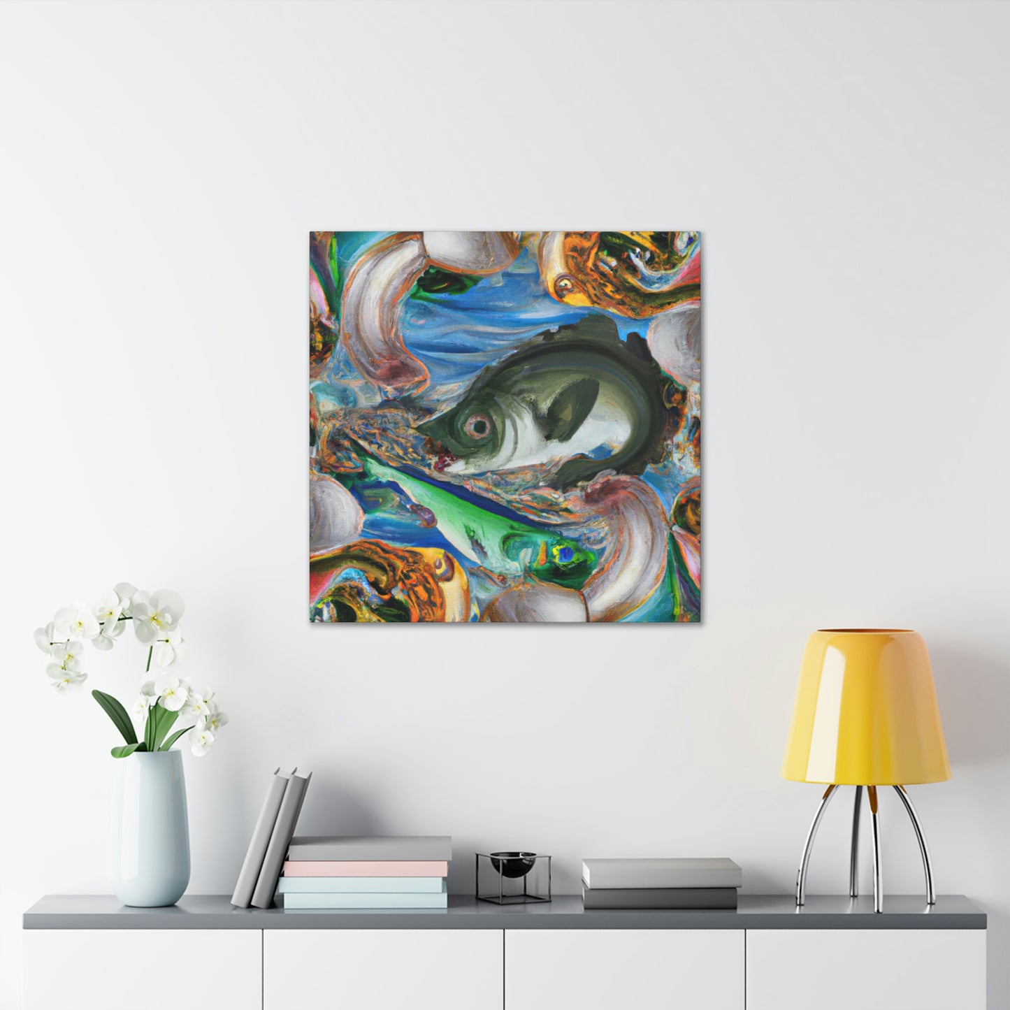 Walleye Dreamscape Scene - Canvas