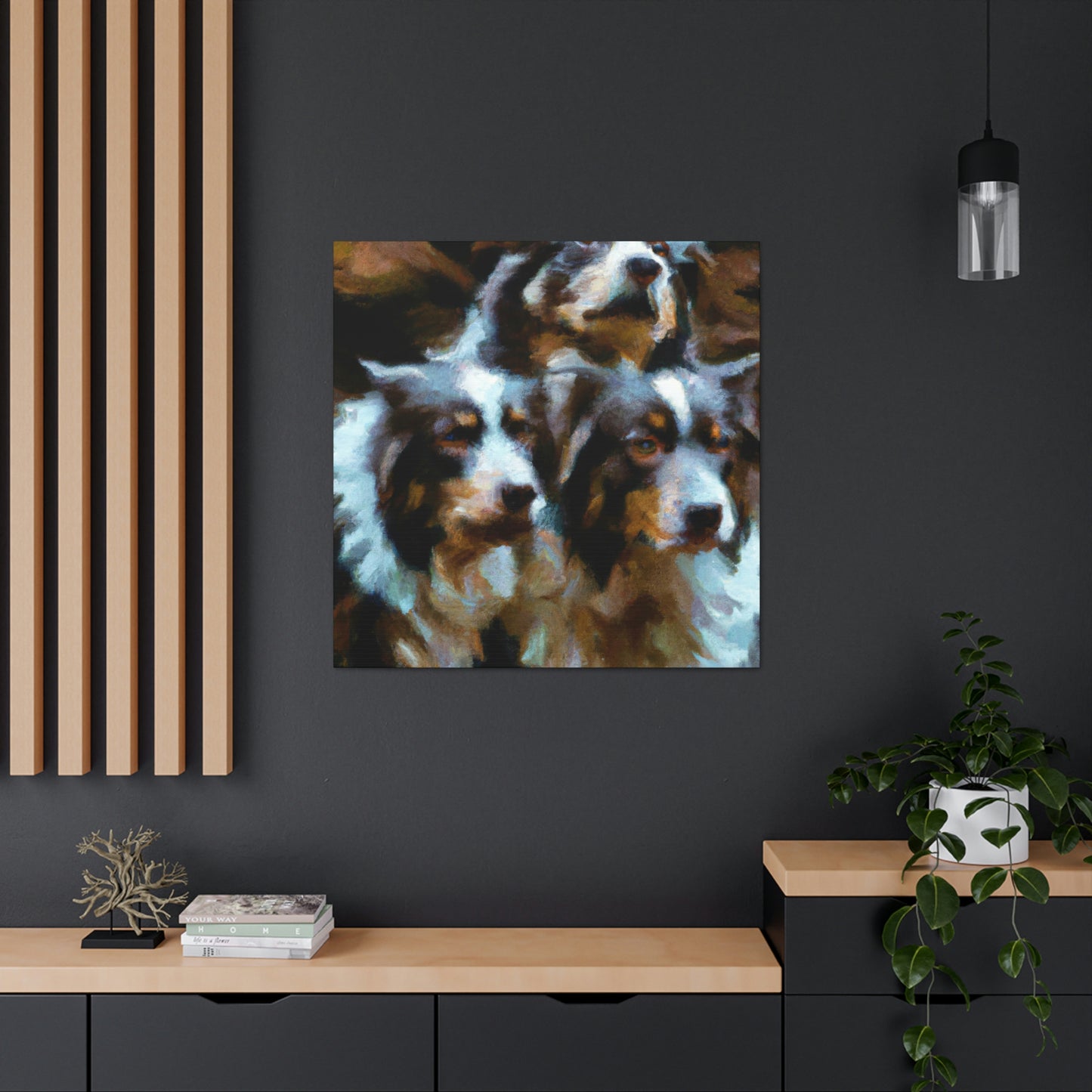 Australian Shepherd Solitude - Canvas