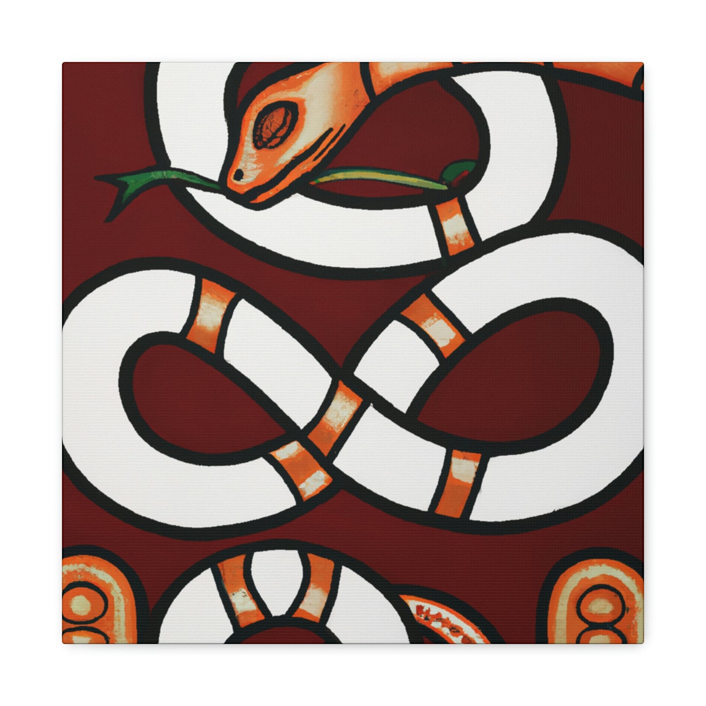 "Slithering Art Deco" - Canvas