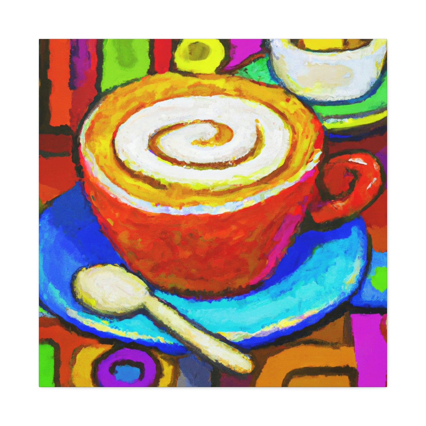 "Cappuchino in Fauvism." - Canvas