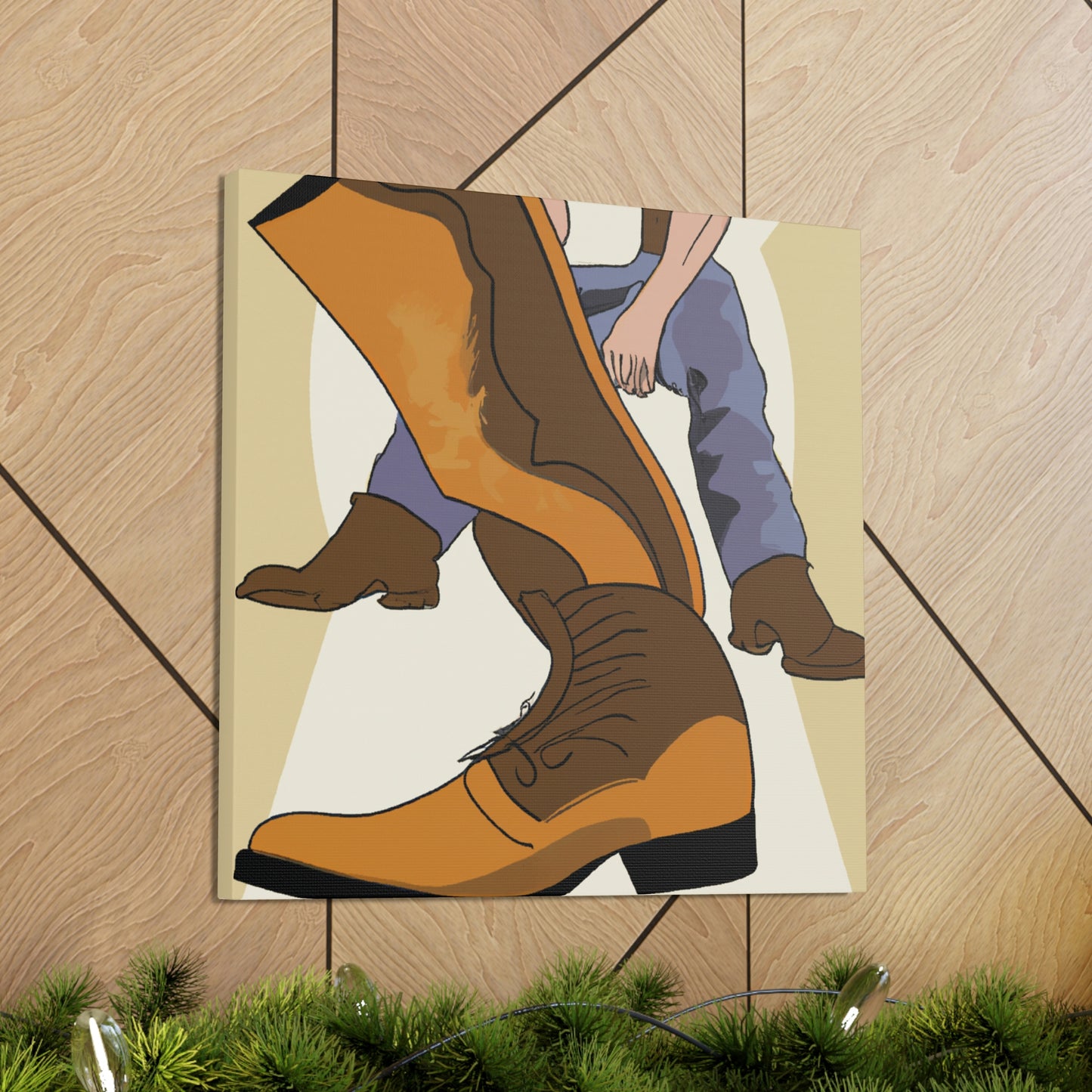 "Boots in Neoclassicism" - Canvas