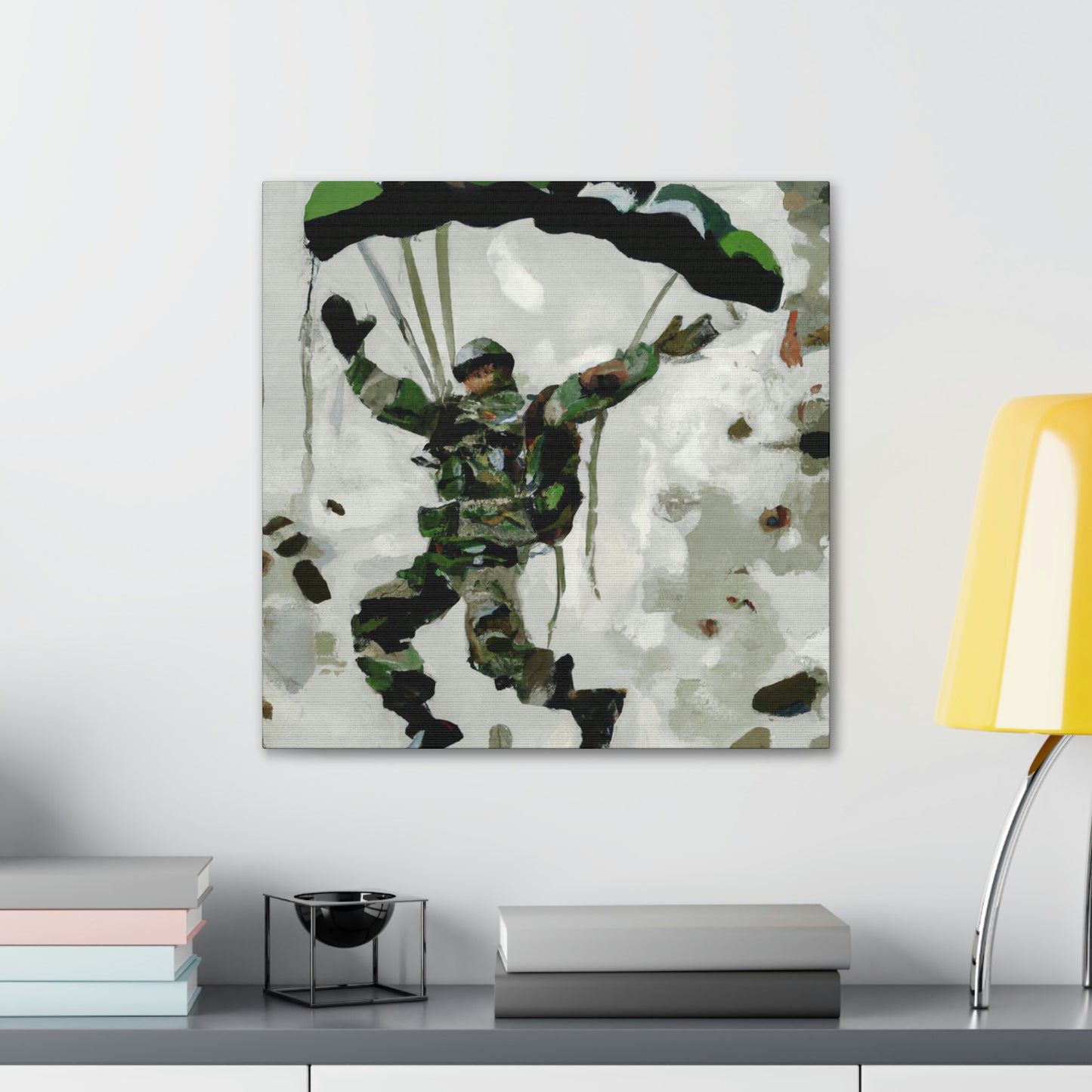 Paratrooper in Flight - Canvas