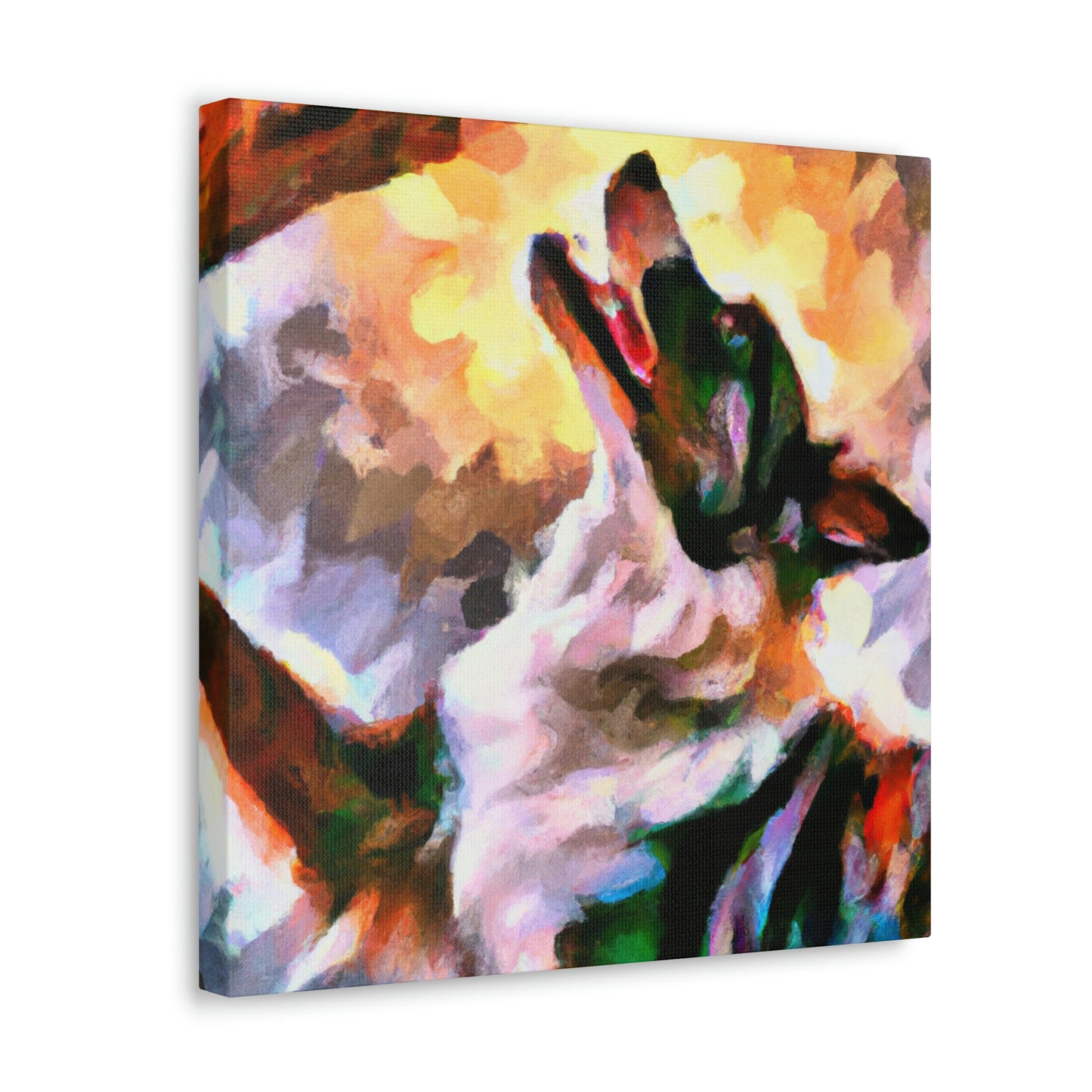 Border Collie Elegance - Canvas