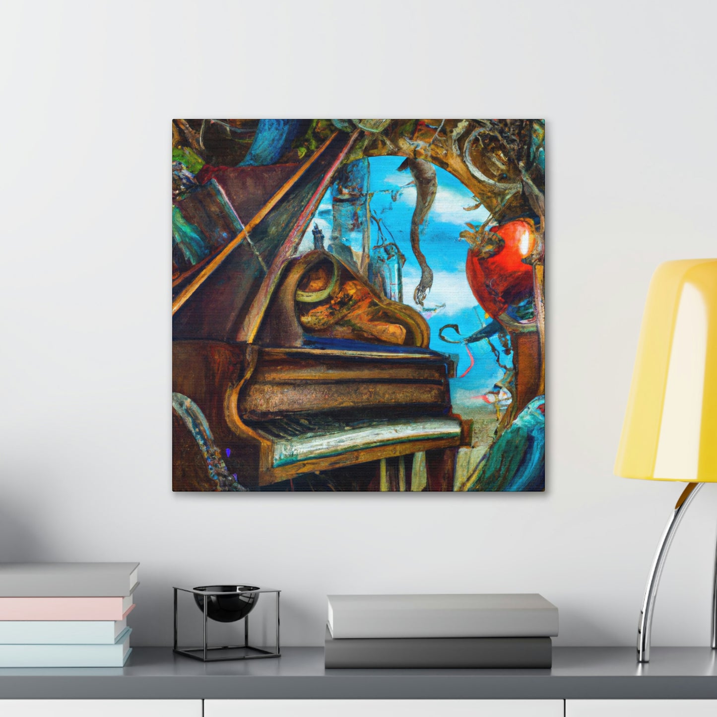 Piano in Expressionism - Canvas