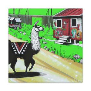 Llama in the City - Canvas