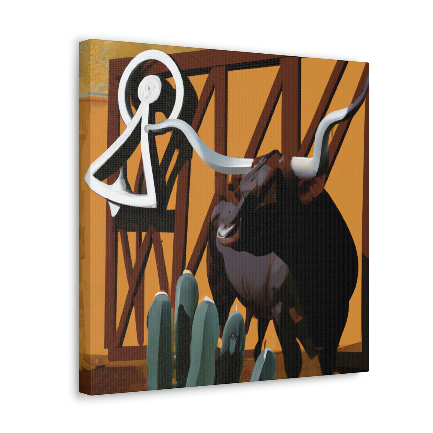 Lone Star Longhorns - Canvas