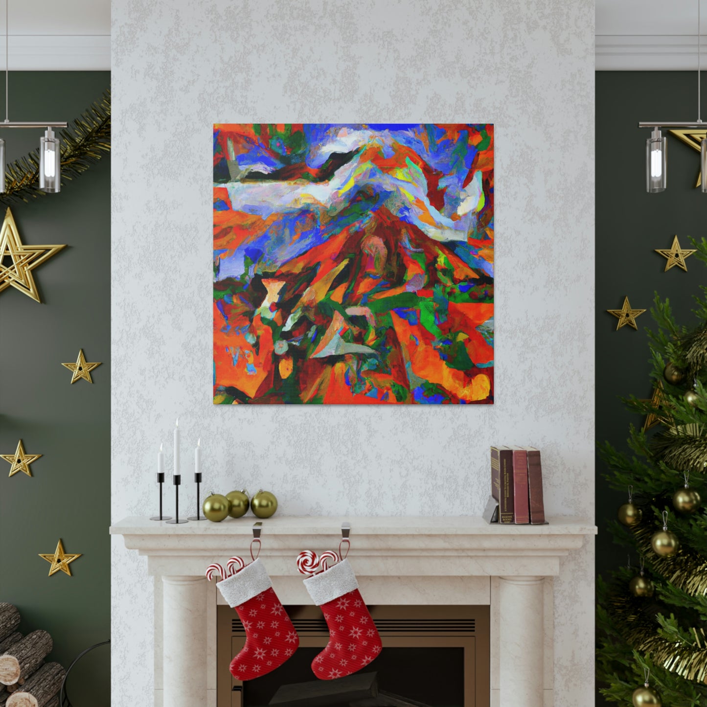 Volcano's Eruptive Glory - Canvas