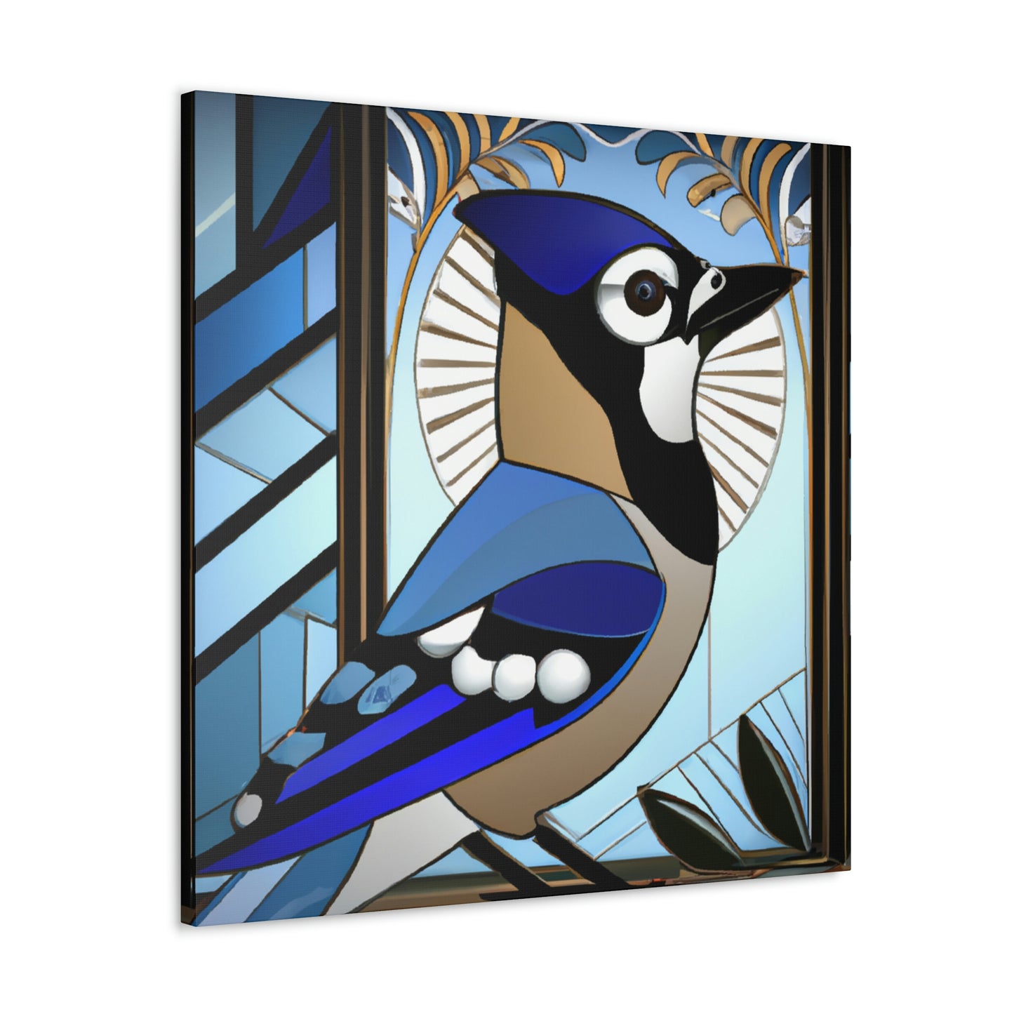 "Midnight Blue Jay Dream" - Canvas