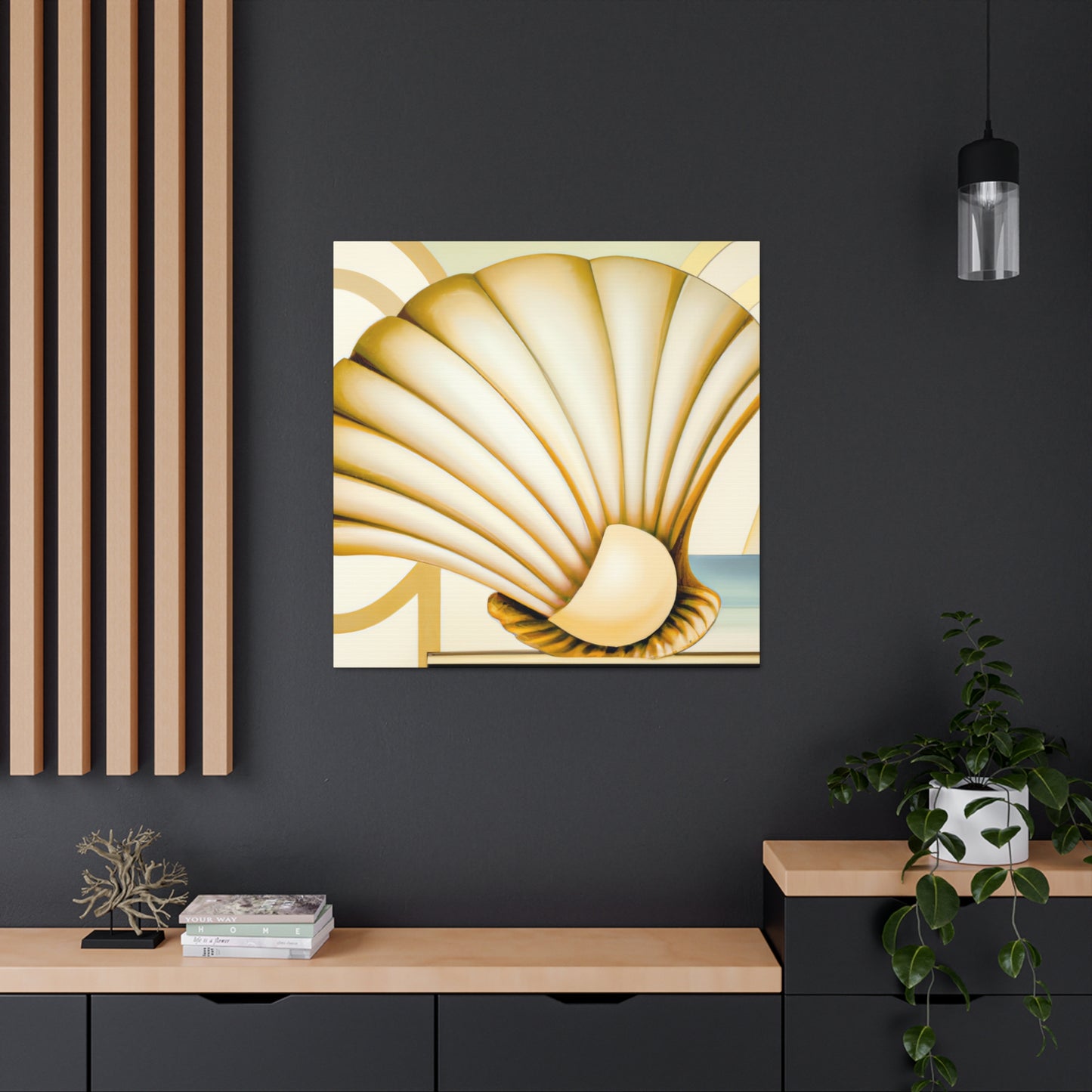 Glimmering Clam Sunset - Canvas