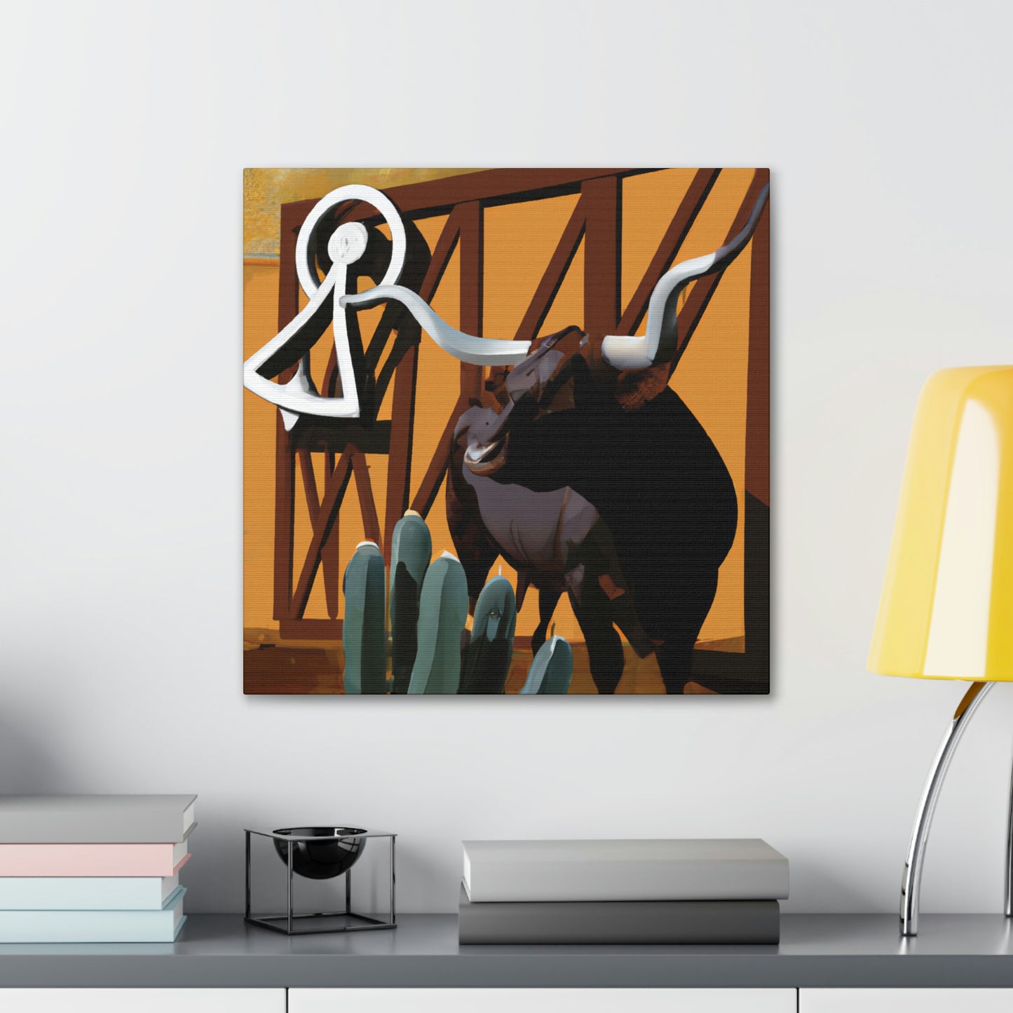 Lone Star Longhorns - Canvas