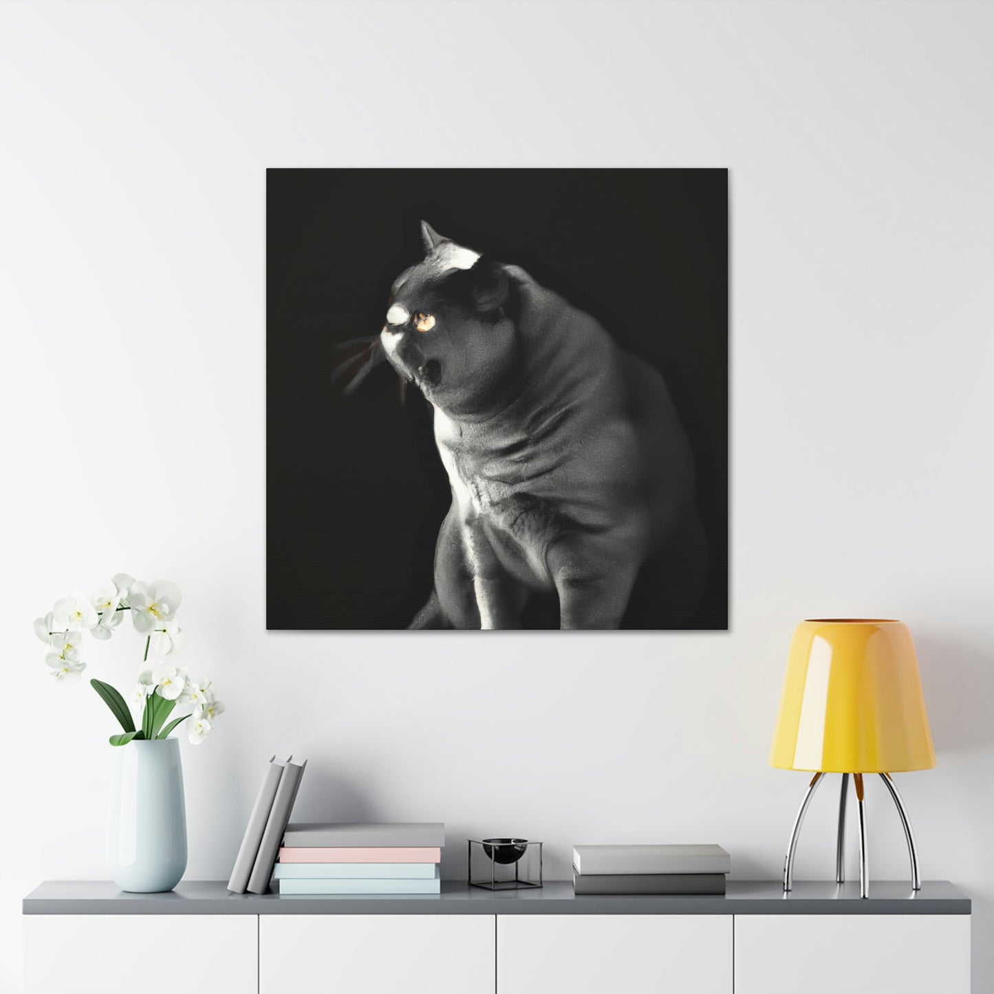 "British Shorthair Slumber" - Canvas