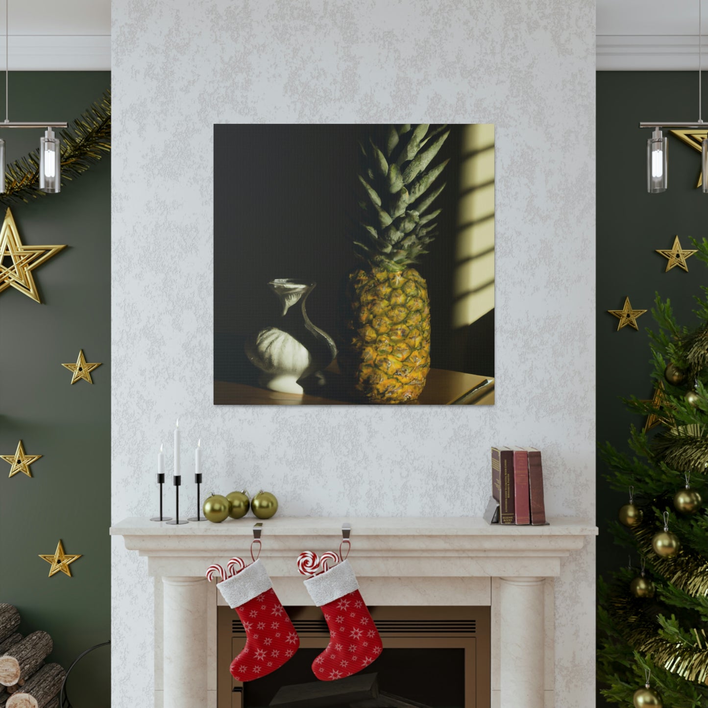 "Pineapple Paradise Deco" - Canvas