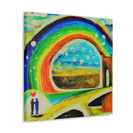 "Love's Ardent Rainbow Bridge" - Canvas