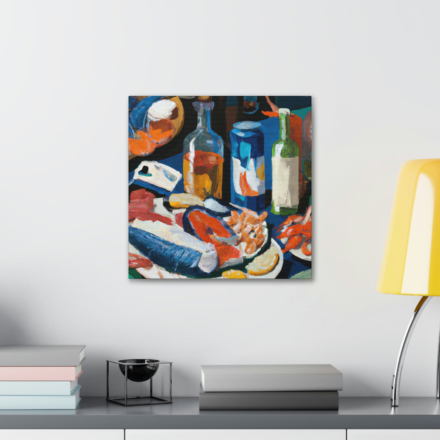 Seafood Neoclassical Feast - Canvas